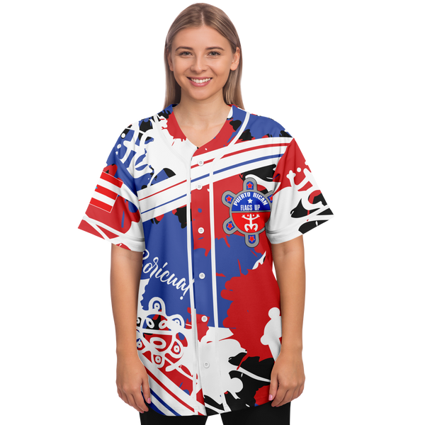 PR FRlags Up Baseball Jersey - AOP