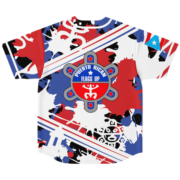 PR FRlags Up Baseball Jersey - AOP