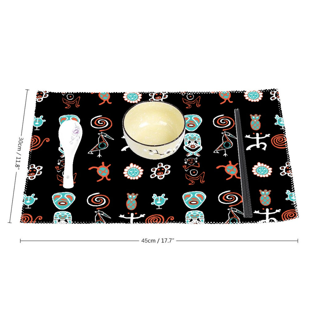 Taino Boriken Four-piece Placemats