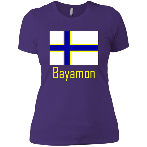 Bayamon Flag NL3900 Next Level Ladies' Boyfriend T-Shirt - PR FLAGS UP