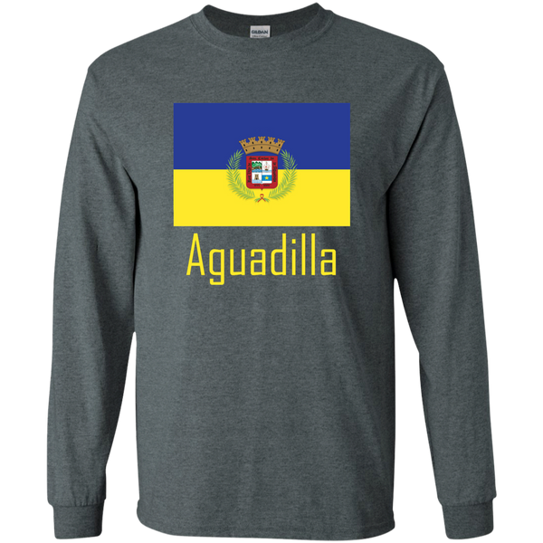 Aguadilla Flag G240 Gildan LS Ultra Cotton T-Shirt - PR FLAGS UP