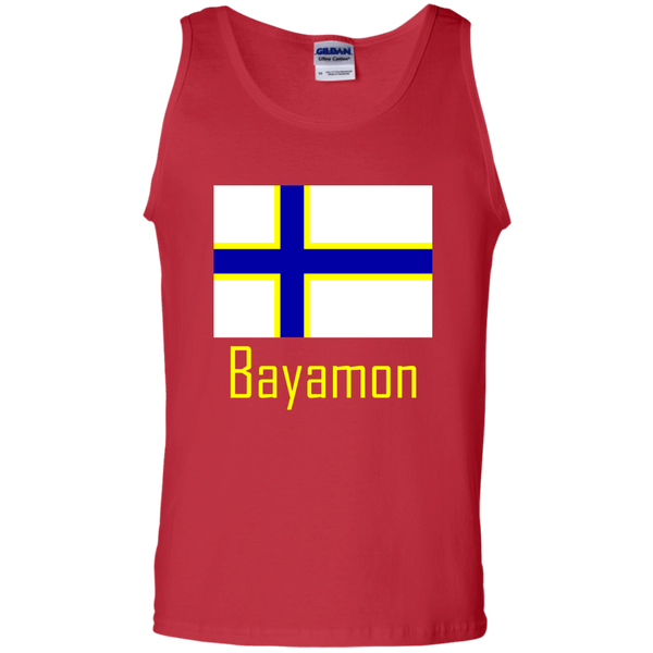 Bayamon Flag G220 Gildan 100% Cotton Tank Top - PR FLAGS UP
