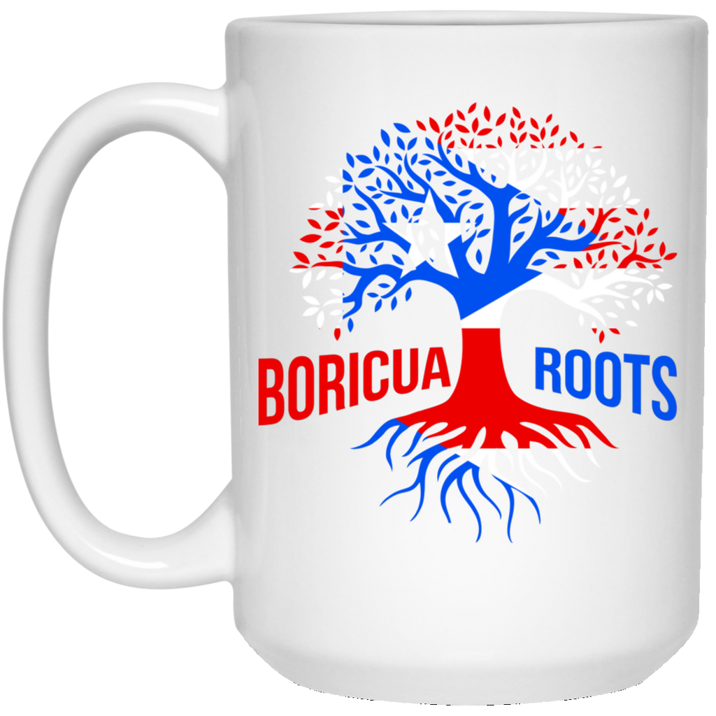 Boricua Roots Flag 21504 15 oz. White Mug