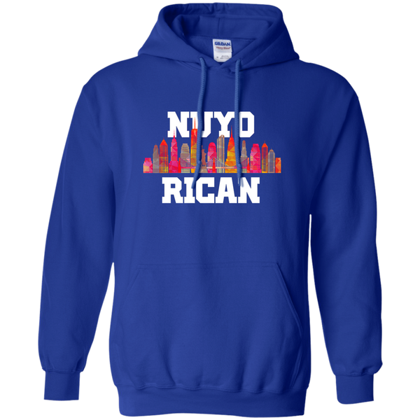 Nuyo Rican 2 G185 Gildan Pullover Hoodie 8 oz. - PR FLAGS UP