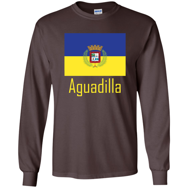 Aguadilla Flag G240 Gildan LS Ultra Cotton T-Shirt - PR FLAGS UP