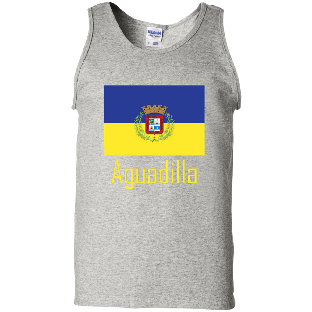 Aguadilla Flag G220 Gildan 100% Cotton Tank Top - PR FLAGS UP