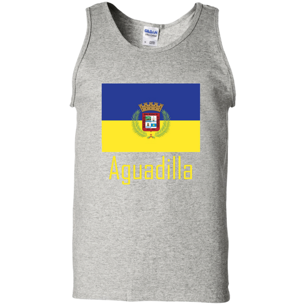 Aguadilla Flag G220 Gildan 100% Cotton Tank Top - PR FLAGS UP