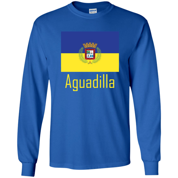 Aguadilla Flag G240 Gildan LS Ultra Cotton T-Shirt - PR FLAGS UP