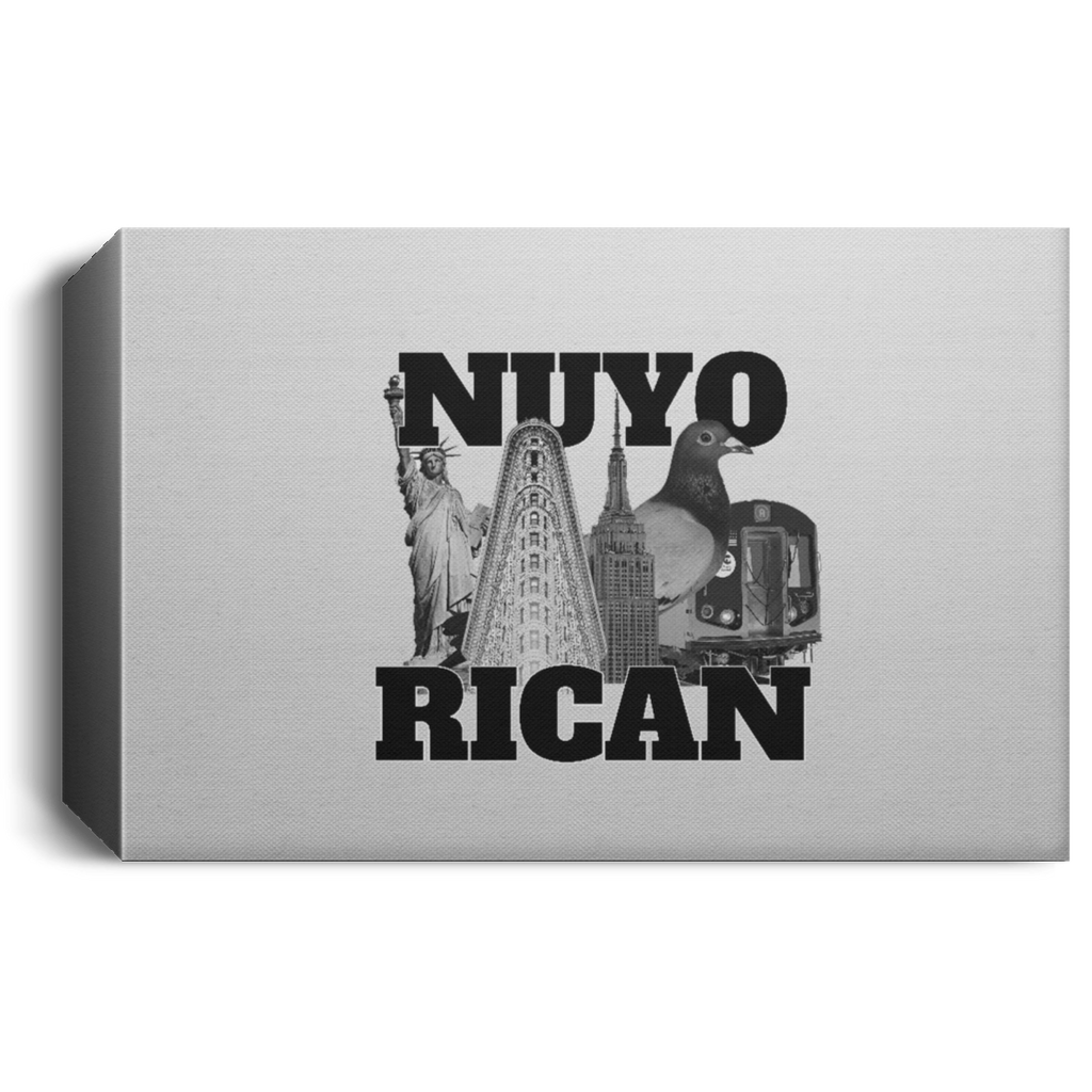 NuyoRican Elite CANLA15 Deluxe Landscape Canvas 1.5in Frame - PR FLAGS UP
