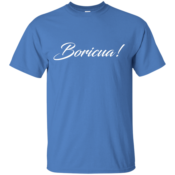 Boricua Script Custom Ultra Cotton T-Shirt - PR FLAGS UP