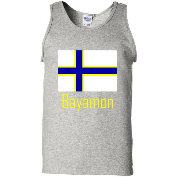 Bayamon Flag G220 Gildan 100% Cotton Tank Top - PR FLAGS UP
