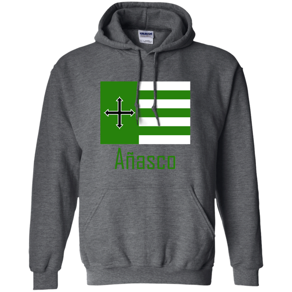 Añasco Flag G185 Gildan Pullover Hoodie 8 oz. - PR FLAGS UP
