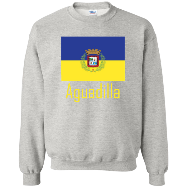 Aguadilla Flag G180 Gildan Crewneck Pullover Sweatshirt  8 oz. - PR FLAGS UP