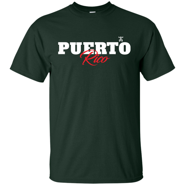 Puerto Rico Script 1 Ultra Cotton T-Shirt - PR FLAGS UP