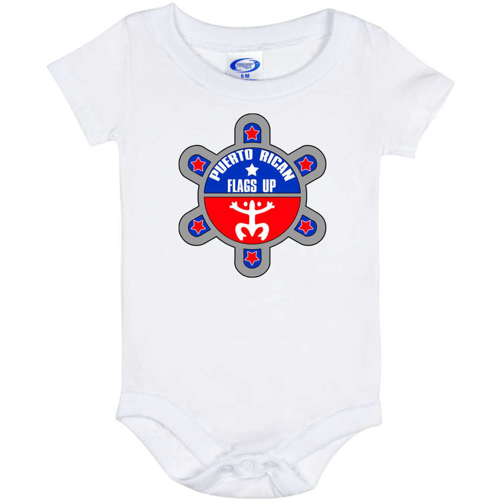 PR Flags Up Logo IO6M Baby Onesie 6 Month