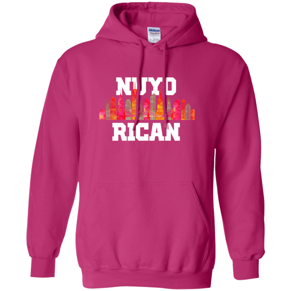 Nuyo Rican 2 G185 Gildan Pullover Hoodie 8 oz. - PR FLAGS UP
