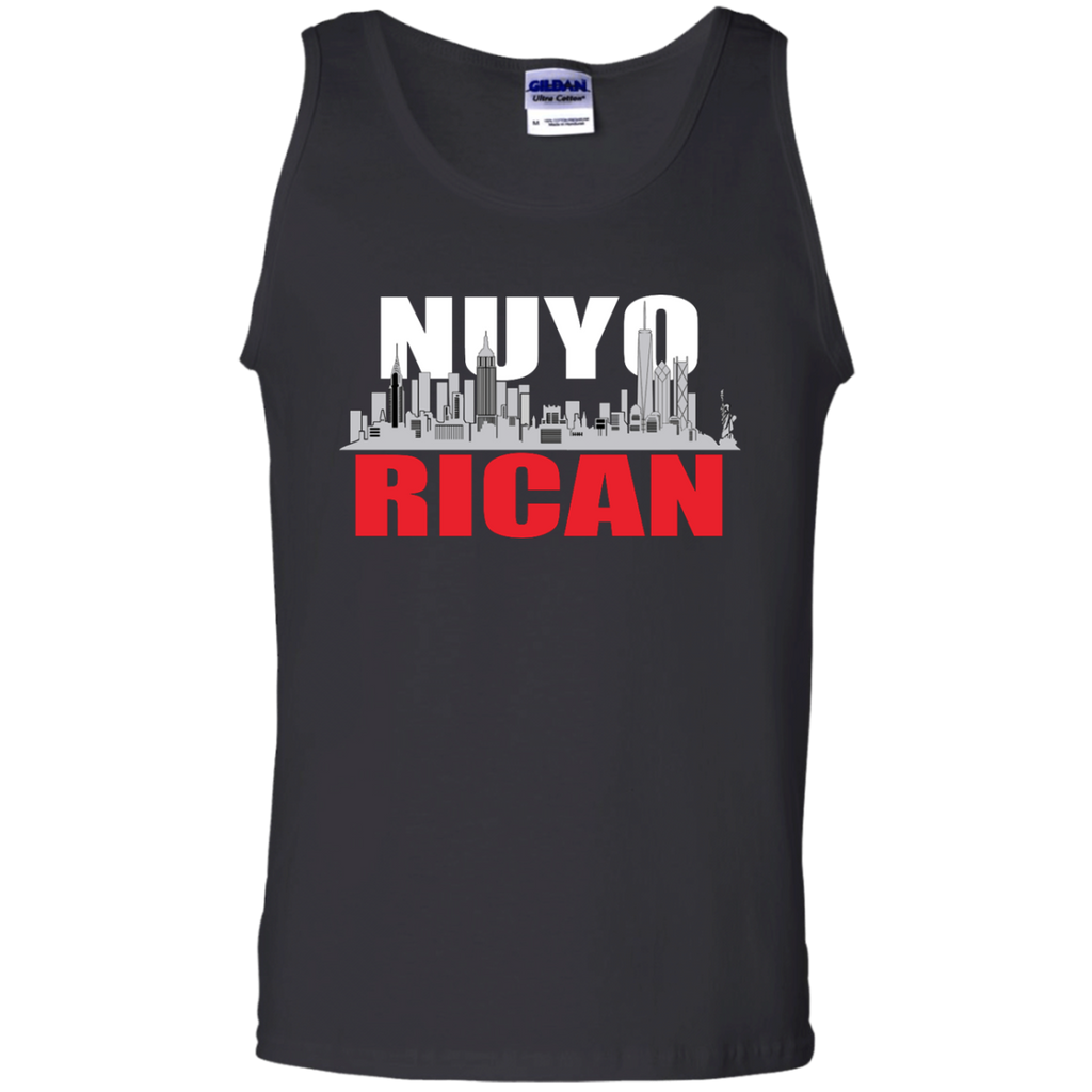 NuyoRican 100% Cotton Tank Top - PR FLAGS UP