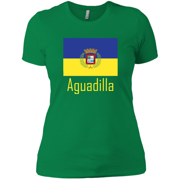Aguadilla Flag NL3900 Next Level Ladies' Boyfriend T-Shirt - PR FLAGS UP