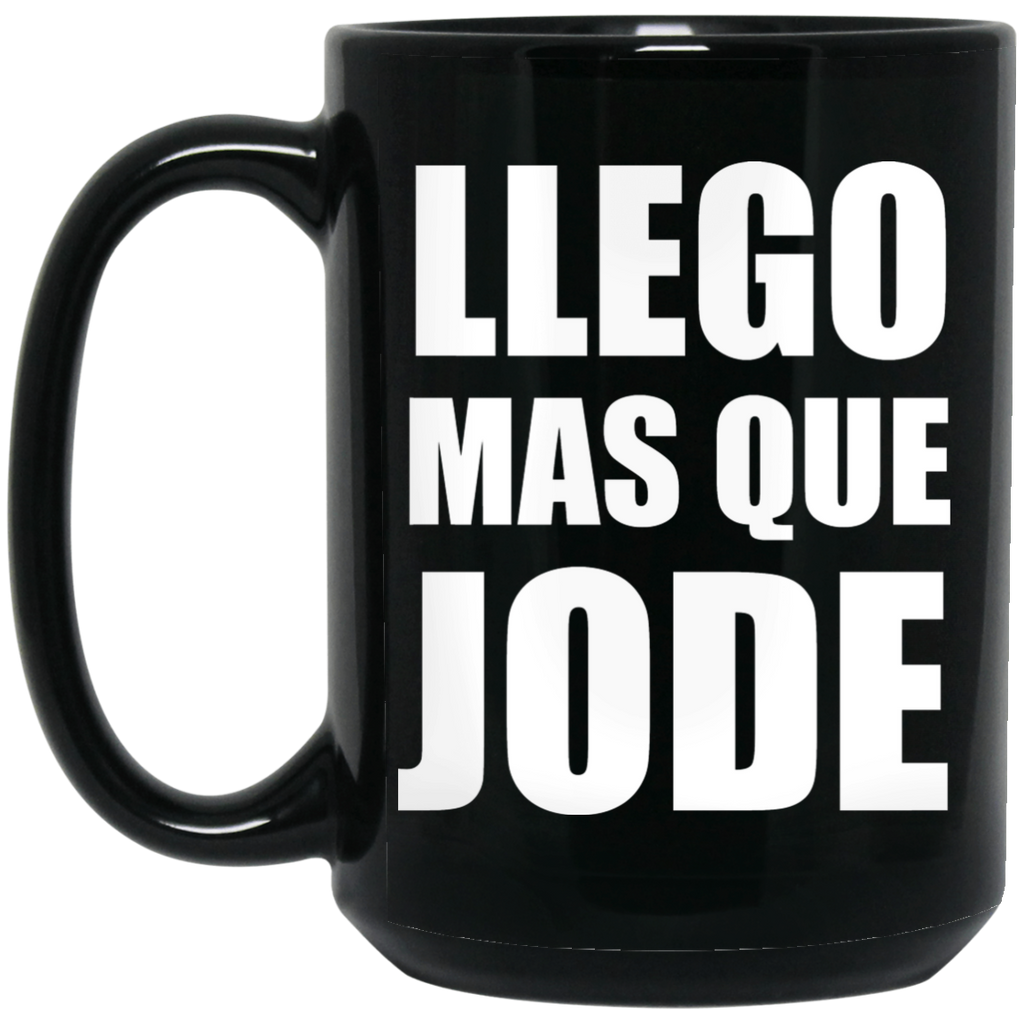 Mas Que Jode BM15OZ 15 oz. Black Mug