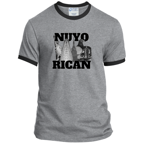 NuyoRican Elite PC54R Port & Co. Ringer Tee - PR FLAGS UP