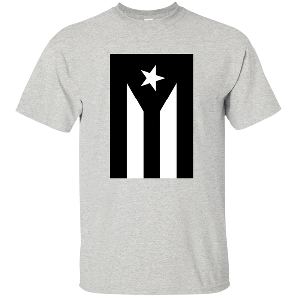 Black Flag of Puerto Rico G200 Gildan Ultra Cotton T-Shirt - PR FLAGS UP