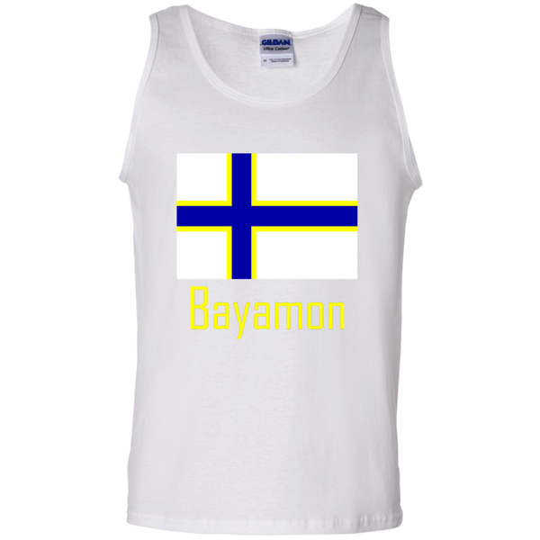 Bayamon Flag G220 Gildan 100% Cotton Tank Top - PR FLAGS UP