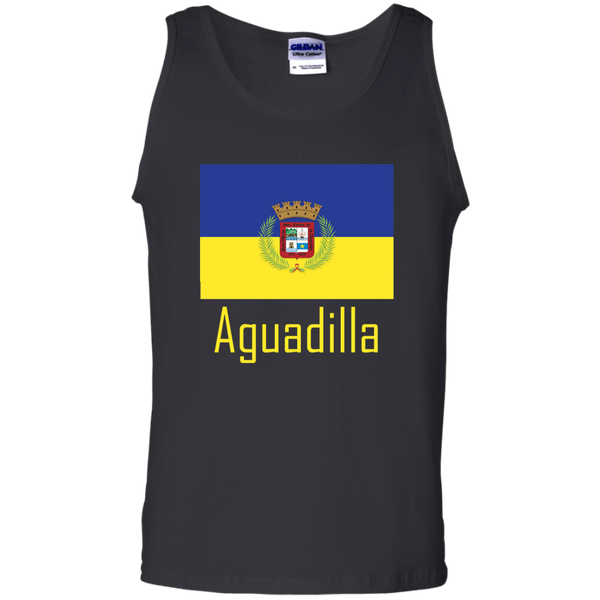 Aguadilla Flag G220 Gildan 100% Cotton Tank Top - PR FLAGS UP