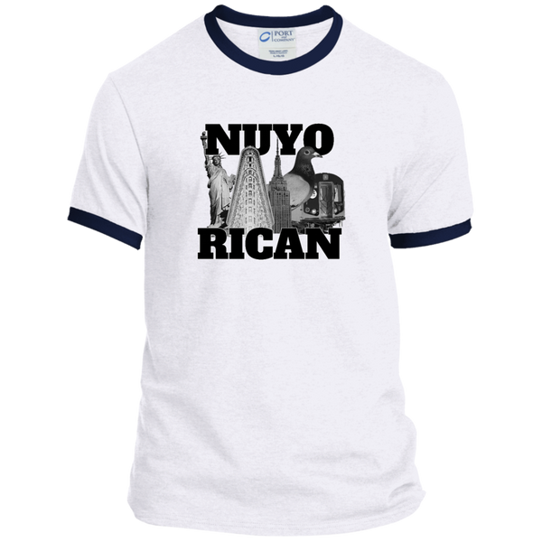 NuyoRican Elite PC54R Port & Co. Ringer Tee - PR FLAGS UP