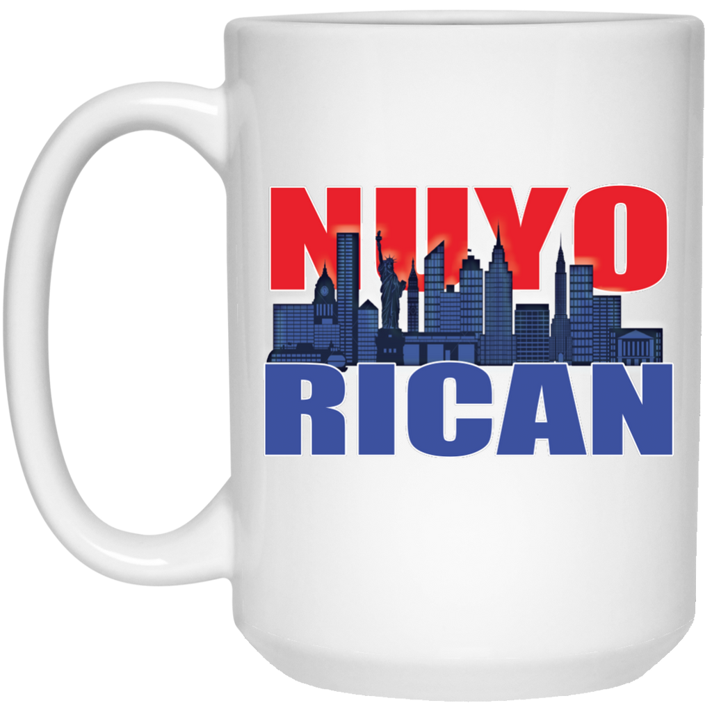 NuyoRican 2 Mug - 15oz - PR FLAGS UP