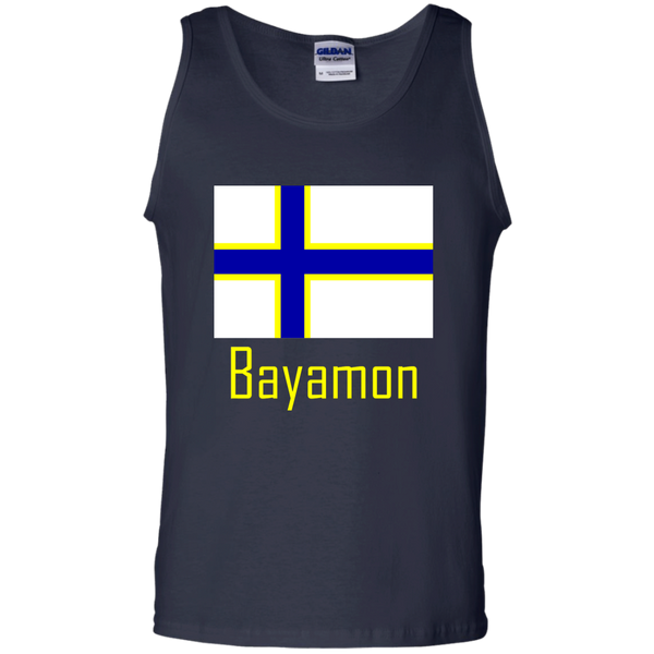 Bayamon Flag G220 Gildan 100% Cotton Tank Top - PR FLAGS UP