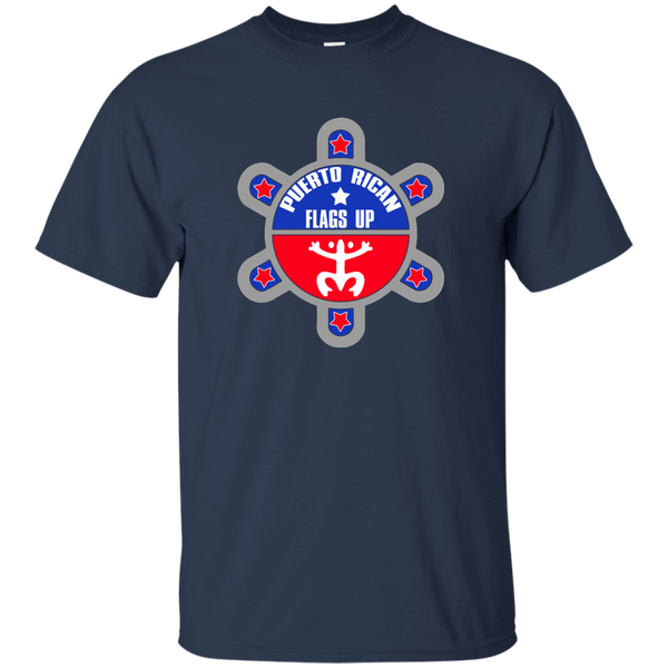 Puerto Rican Flags Up Custom Ultra Cotton T-Shirt - PR FLAGS UP
