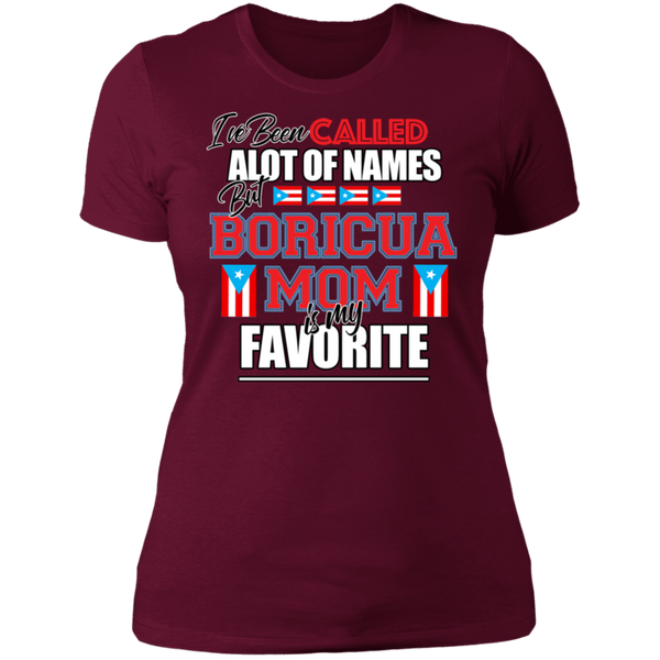 Boricua Mom NL3900 Ladies' Boyfriend T-Shirt
