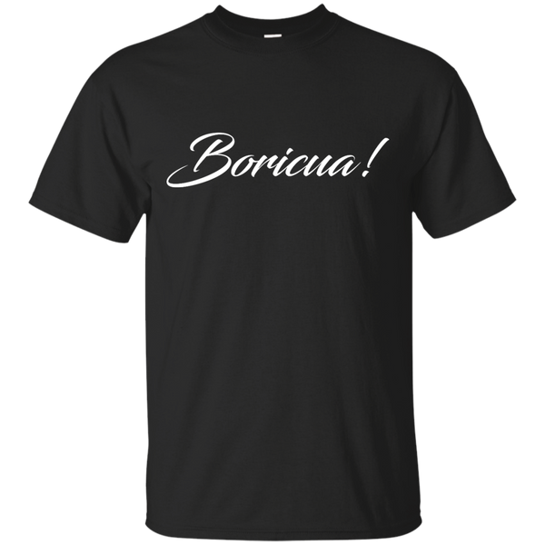 Boricua Script Custom Ultra Cotton T-Shirt - PR FLAGS UP