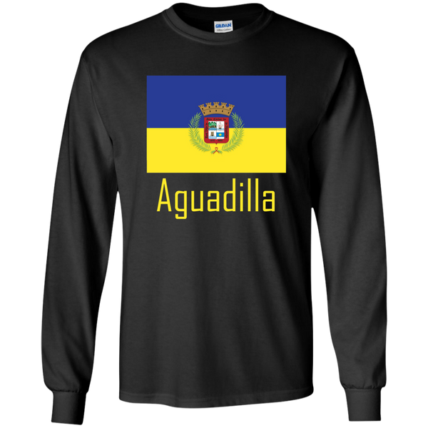 Aguadilla Flag G240 Gildan LS Ultra Cotton T-Shirt - PR FLAGS UP