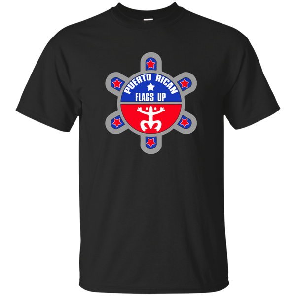 Puerto Rican Flags Up Custom Ultra Cotton T-Shirt - PR FLAGS UP