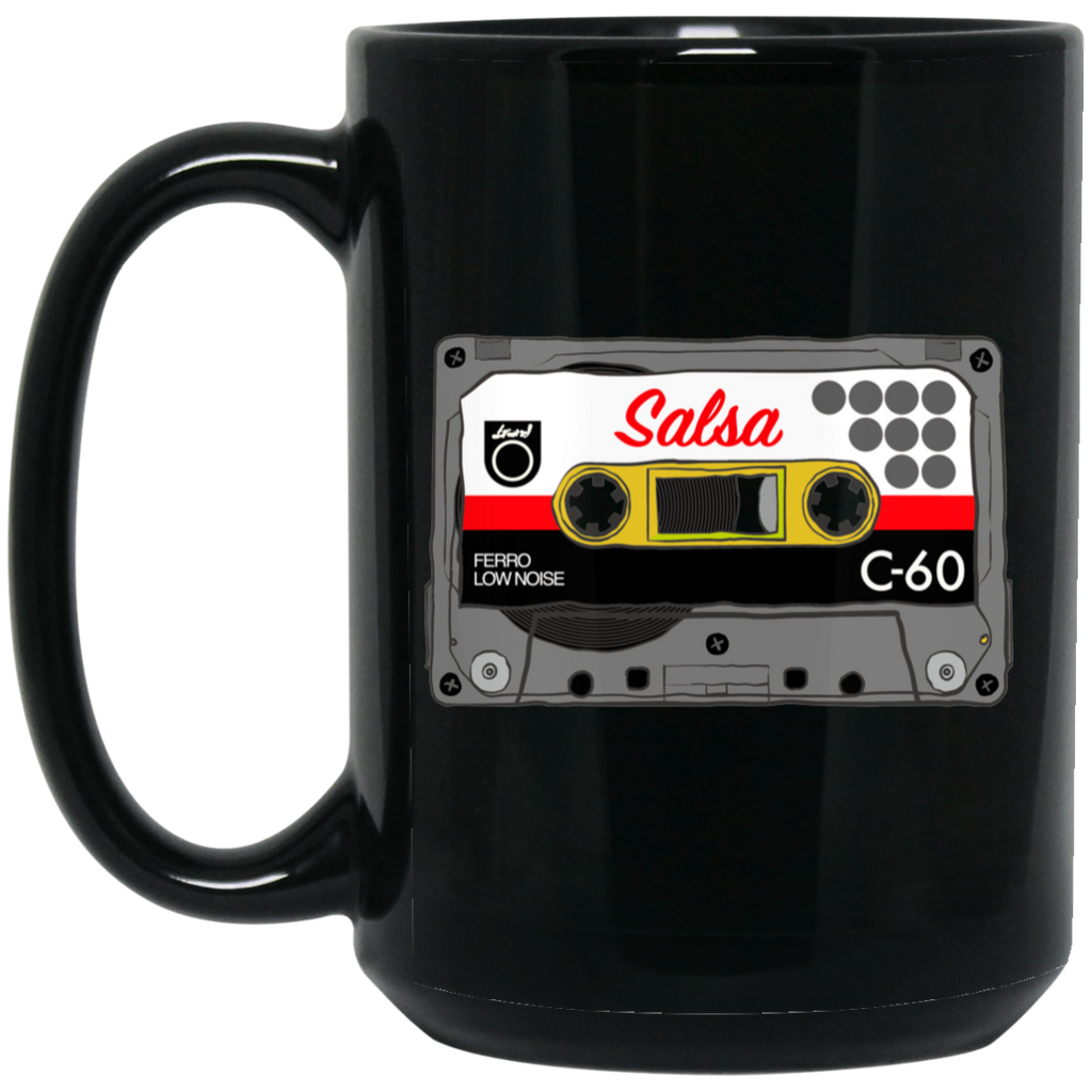 Salsa Tape 15 oz. Black Mug
