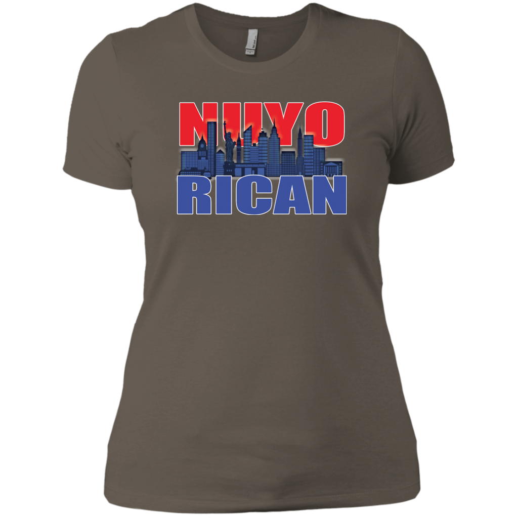 NuyoRican 2 Next Level Ladies' Boyfriend Tee - PR FLAGS UP