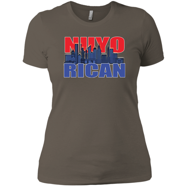 NuyoRican 2 Next Level Ladies' Boyfriend Tee - PR FLAGS UP