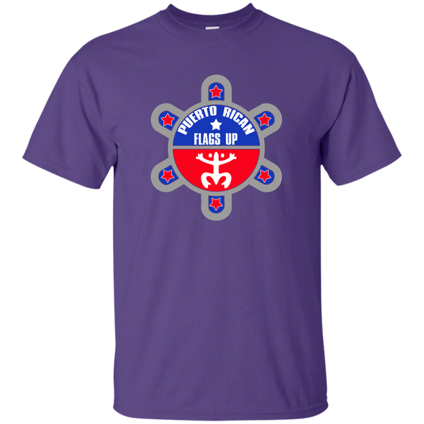 Puerto Rican Flags Up Custom Ultra Cotton T-Shirt - PR FLAGS UP