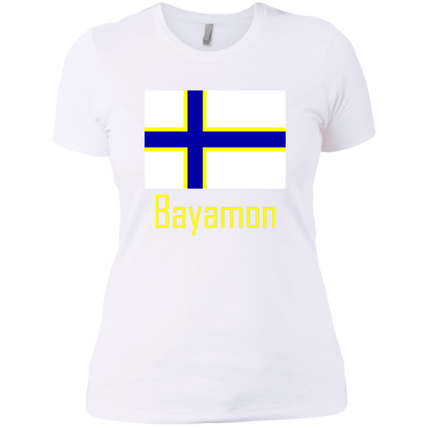 Bayamon Flag NL3900 Next Level Ladies' Boyfriend T-Shirt - PR FLAGS UP