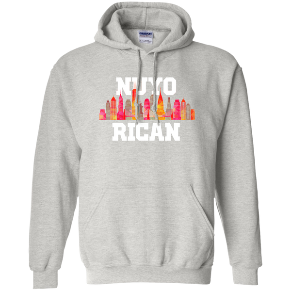 Nuyo Rican 2 G185 Gildan Pullover Hoodie 8 oz. - PR FLAGS UP