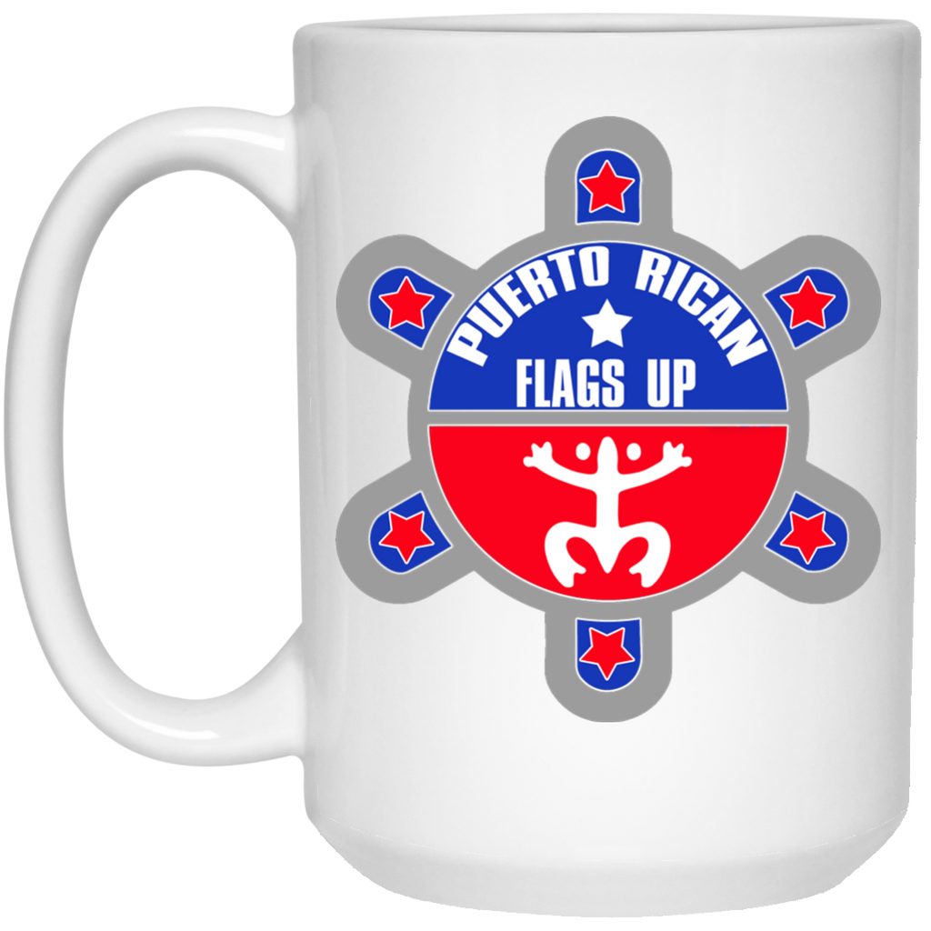 PR Flags Up Mug - 15oz - PR FLAGS UP