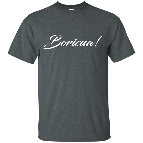 Boricua Script Custom Ultra Cotton T-Shirt - PR FLAGS UP