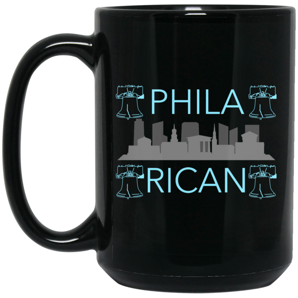 Phila Rican BM15OZ 15 oz. Black Mug