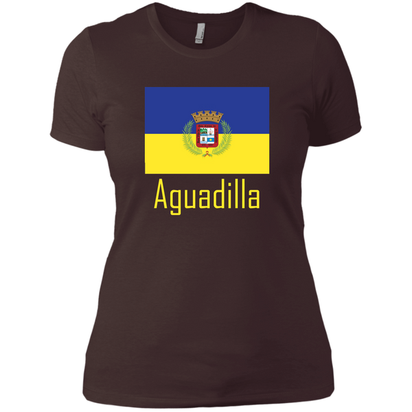 Aguadilla Flag NL3900 Next Level Ladies' Boyfriend T-Shirt - PR FLAGS UP