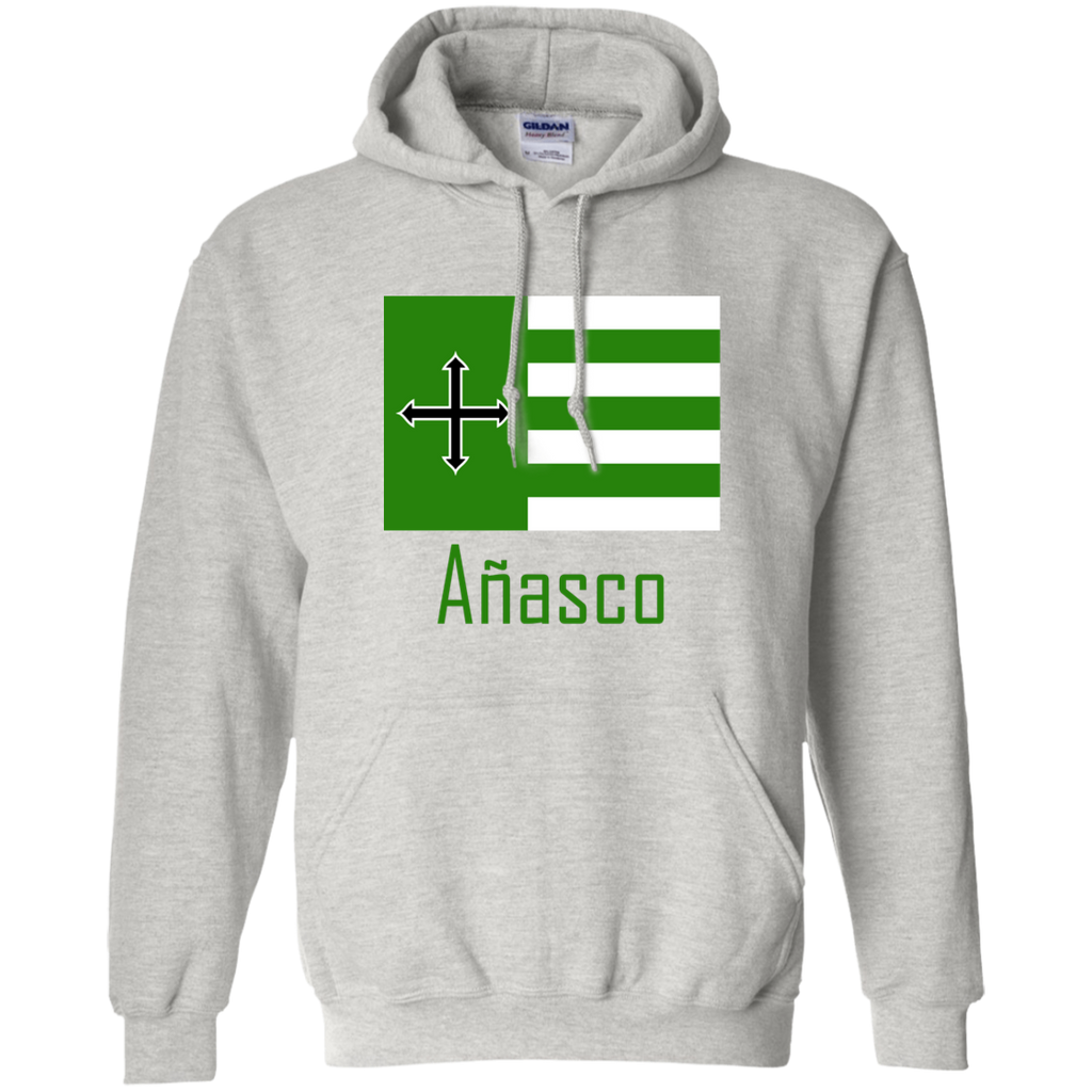 Añasco Flag G185 Gildan Pullover Hoodie 8 oz. - PR FLAGS UP