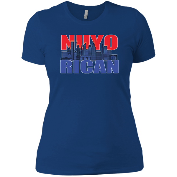 NuyoRican 2 Next Level Ladies' Boyfriend Tee - PR FLAGS UP