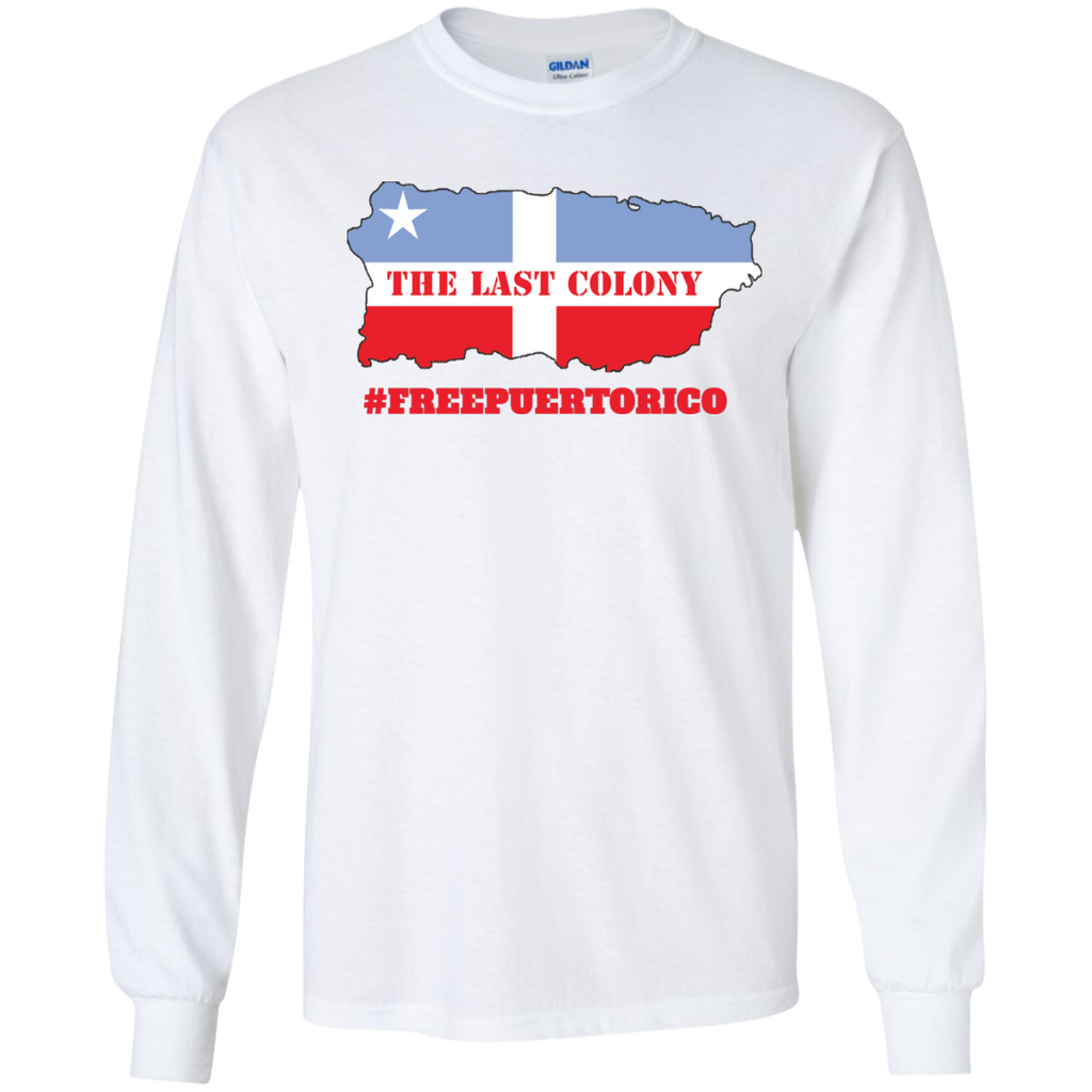 The Last Colony LS Ultra Cotton Tshirt - PR FLAGS UP