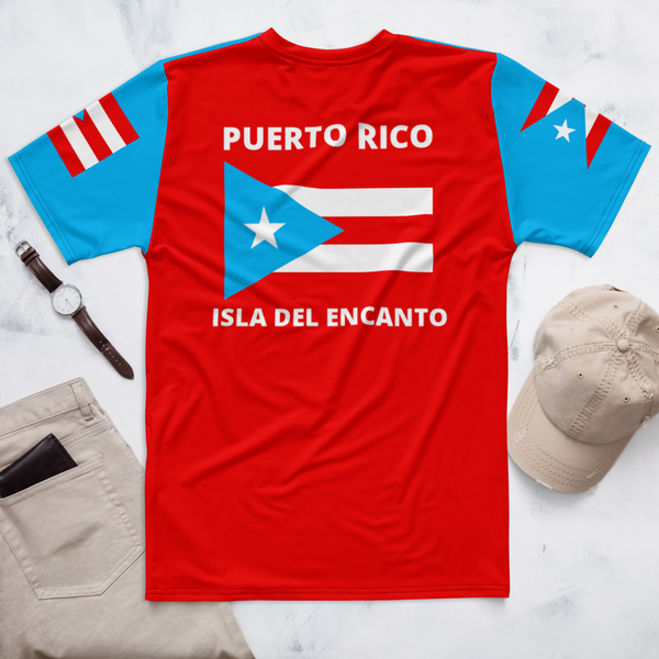 Puerto Rico Light Blue Flag Men's T-shirt