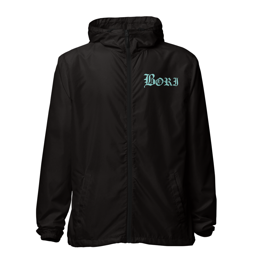 Bori Tiff Blue Unisex lightweight zip up windbreaker